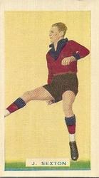 1934 Hoadley's Victorian Footballers #20 Jack Sexton Front